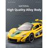 1/22 McLaren P1-GTR Spielzeugautomodell, Druckgusslegierung mit Ton und Licht, Hinterrad-Rückziehfunktion, Fahrzeugmodelle, Geschenke zum Kindertag