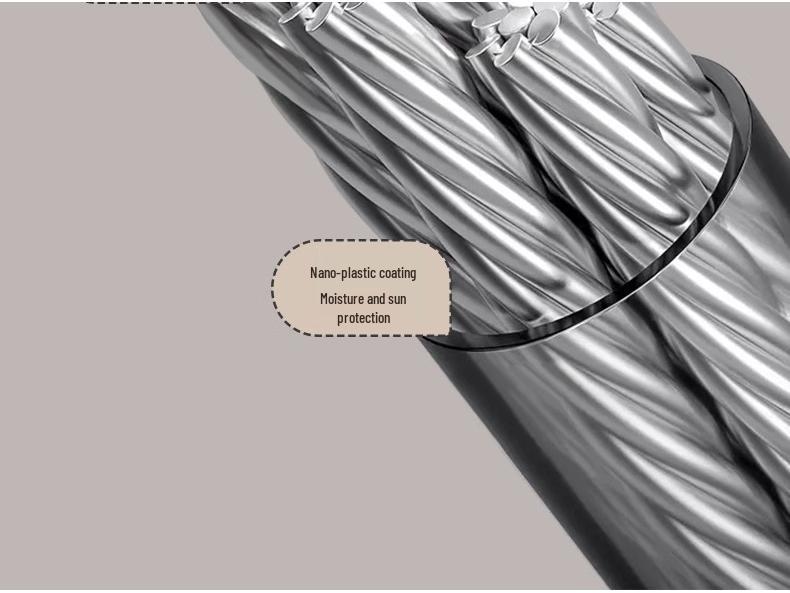 Punch-Free Indoor Retractable Clothesline: Invisible German Steel Wire for Balcony and Bathroom Drying