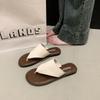 Soft-soled clip-toe flip-flops women's summer wear new beach vacation fashion flat sandals shoes