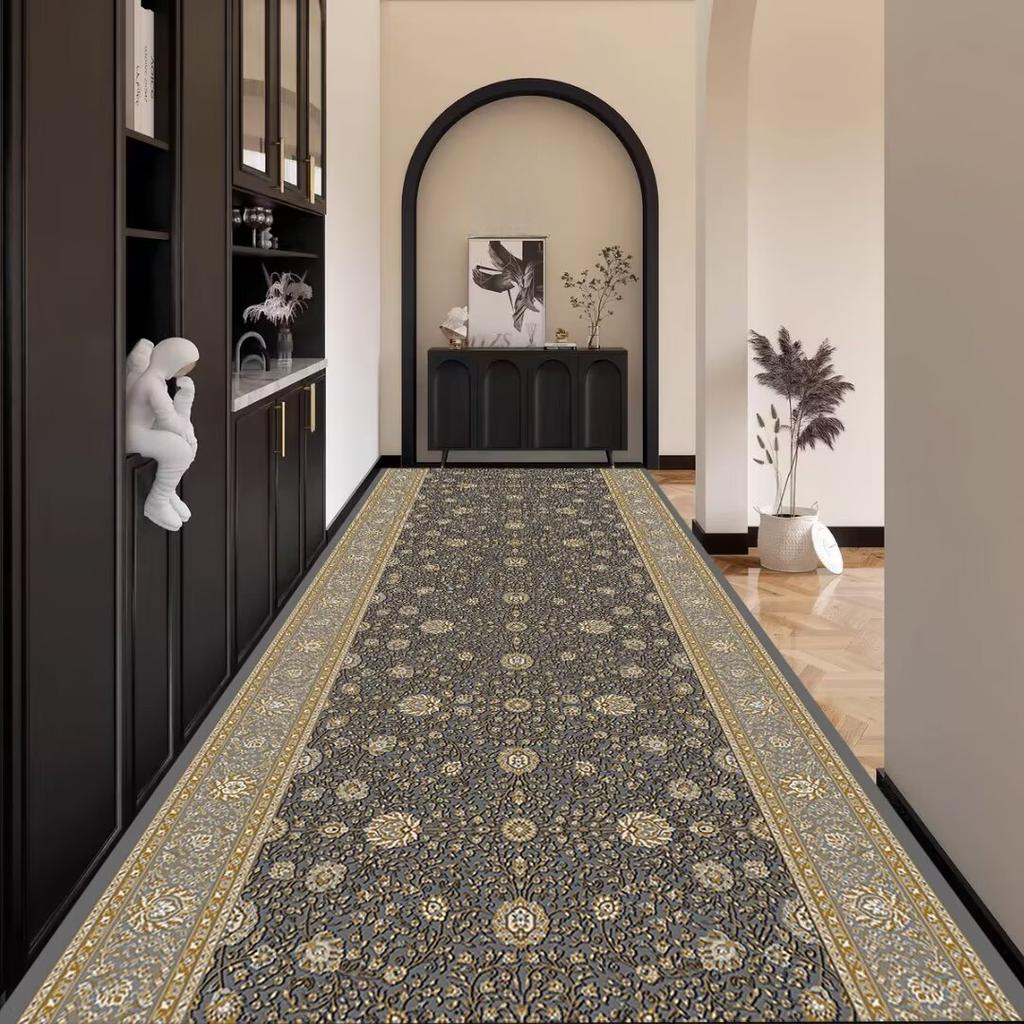 Persian Corridor Carpet Retro Decoration Home Hall Passageway Runner Rug Non-slip Stairway Carpets Customizable Luxury Aisle Mat