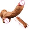 Silicone  Lifelike  Condom Thick Cock Belly Enhancer Enlargement Penis  Extender Growth Sleeve