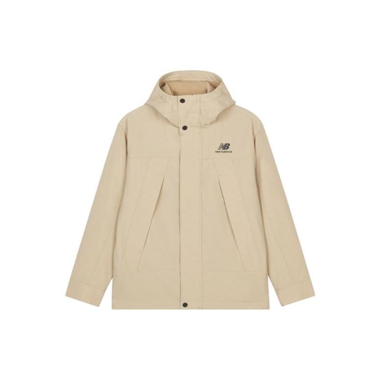 Куртки New Balance Мужские Хаки С капюшоном Умеренные Другое AMJ23357-INC XXL