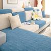 Winter Jacquard Fleece Sofa Cushion Covers Non Slip Elastic Couch Cover Universal Protective Slipcovers