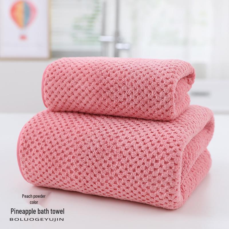 Damen Ananas Korallenfleece Badetuch - Saugfähig, Schnelltrocknend, Reine Baumwolle für Sommer Zuhause oder Strandgebrauch