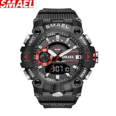 Military Watches Men Sport Watch New 50M Waterproof Wristwatch Stopwatch Alarm LED Light Digital Watches 8040 Men's Sports Watch