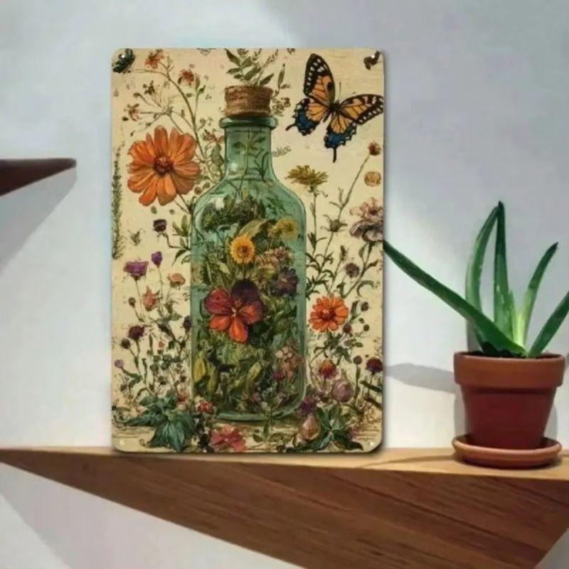 

Modern Metal Wall Art Abstract Painting for Living Room Decor 20x30 cm