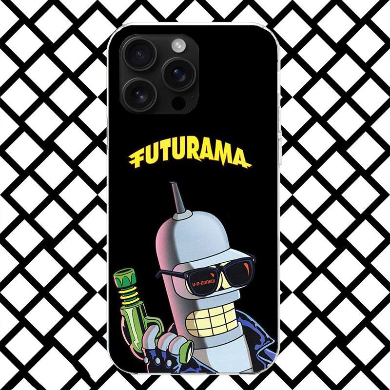 Cartoon F-Futuramas Phone Case for iPhone 17 Air 16 16E 15 14 Plus 13 Mini 12 11 Pro Max 7 8 + SE 2020 Soft Cover Fundas 17 Air