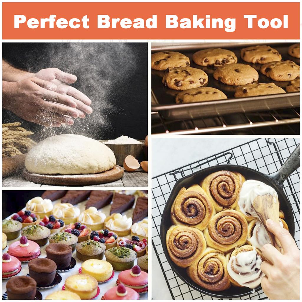 900ml Sourdough Starter Jar Kit Heat Resistant Clear Glass Fermentation Jar with Wooden Lid Spatula for Dough Starter Baking