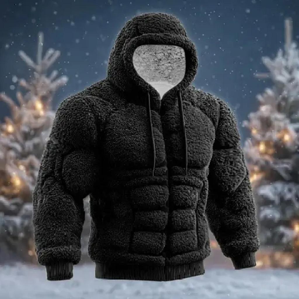 Herre Jul Muskel Stygg Trykk Langermet Casual Sport Hettegenser