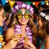 Hawaiian Flower Garland Set for Party Decorations and Costume Accessories