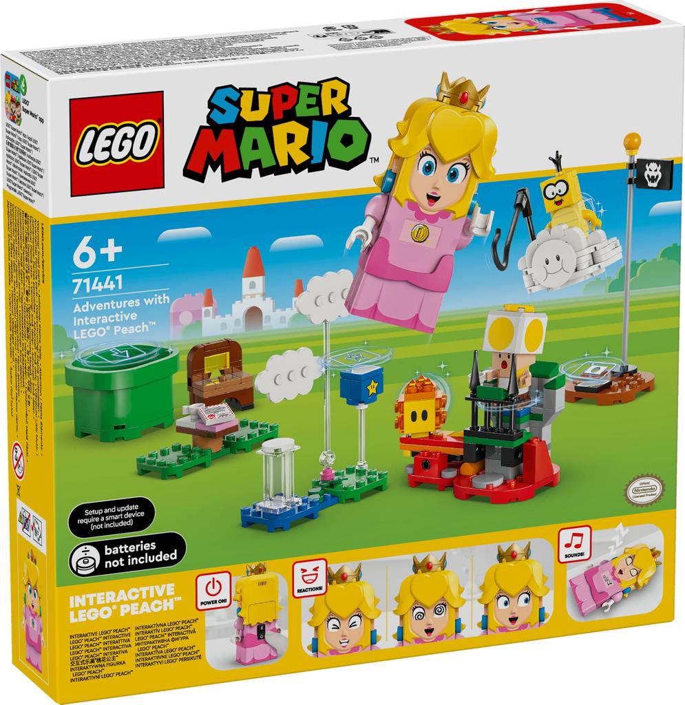 LEGO Super Mario Adventures with Peach! Toy, Birthday Present, Building Blocks, Educational Toy for Girls and Boys, Ages 6, 7, 8, 9, Mario Goods, Game
