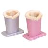 PU Leather Eyeglass Holder Soft Lining Large Capacity Eyeglass Stand Display Save Space Brush Pot Pen Holder