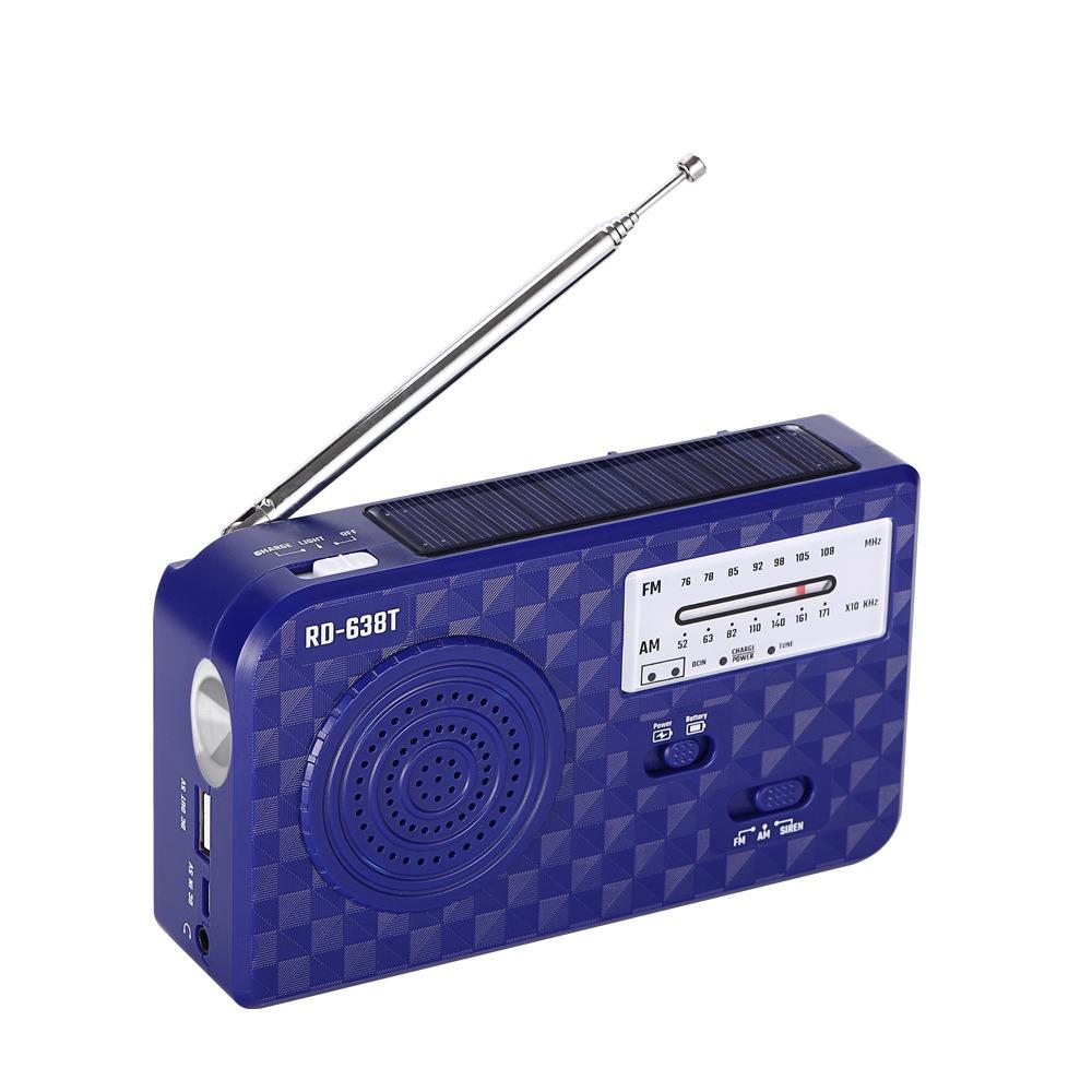 USB Charger Solar Hand Crank Radio LED Emergency Flash Light High Quality AM FM Radio  Radio