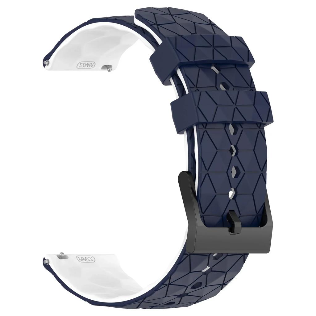 Football Pattern 22mm 20mm Silicone Strap for Garmin Forerunner 55 165 265 965 255 955/Venu 3 2 Band for Garmin Vivomove Trend