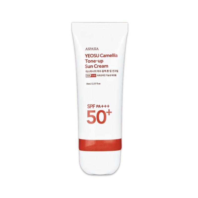 ASPASIA Yeosu Camellia Tone-Up Sun Cream SPF50+ PA+++ 70ml (3 Options) #70ml x 1pcs