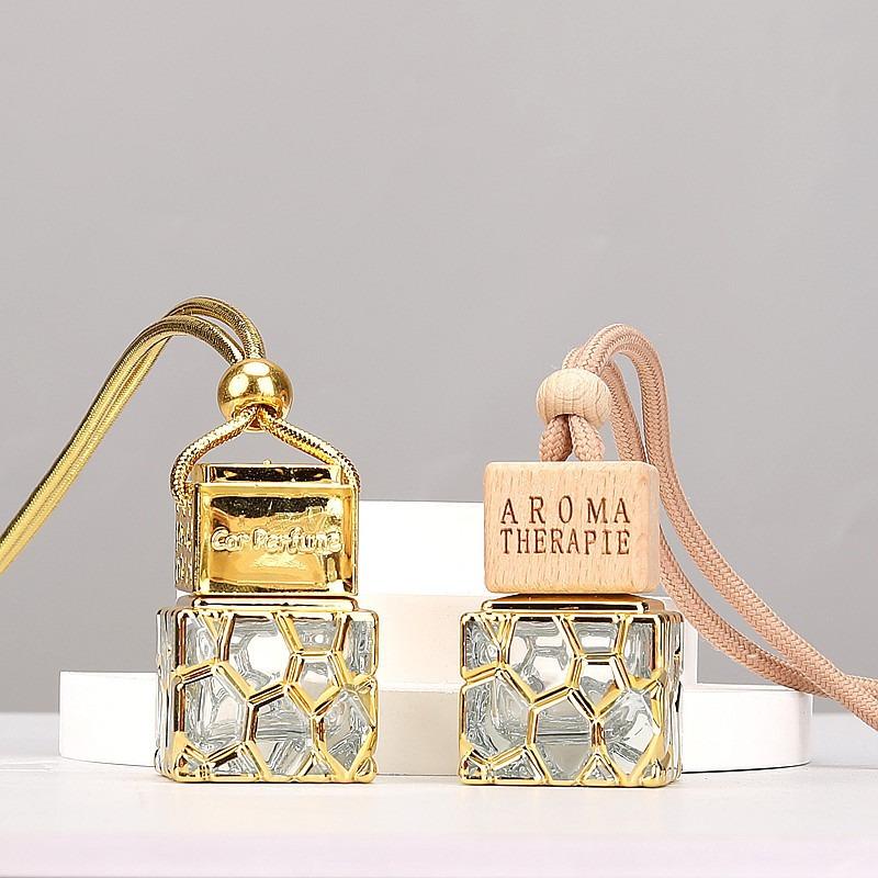 Sticluță Parfum Auto 10ml pentru Uleiuri Esențiale Odorizant de Aer Ornament Auto Stilizare Auto Pandantiv Parfum Accesorii Auto?(Fără parfum)