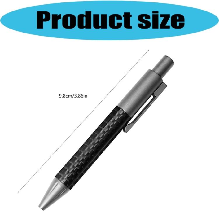 Clicks Type 0.5mm Medium Point Ball Pen Ballpoint Pen Smooth Writing Metal Oil Pen Office School Students Writing Gift