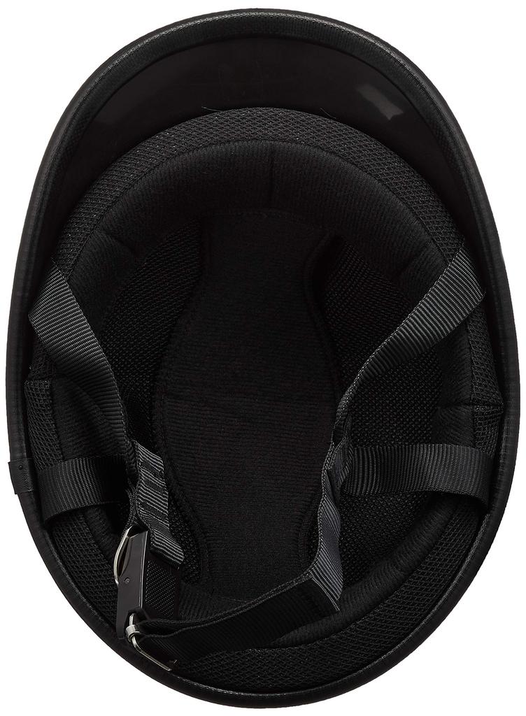 Bike Parts Center Half Helmet, Long Ducktail, Matte Black, One Size Fits Most (Head Circumference 57cm-60cm) 722205