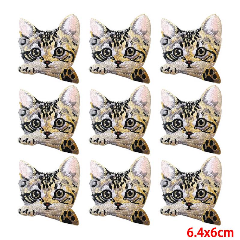 10 unids/lote, venta al por mayor, parche bordado, parches para planchar para ropa, parches para ropa, chaquetas, apliques de decoración, suministros para coser