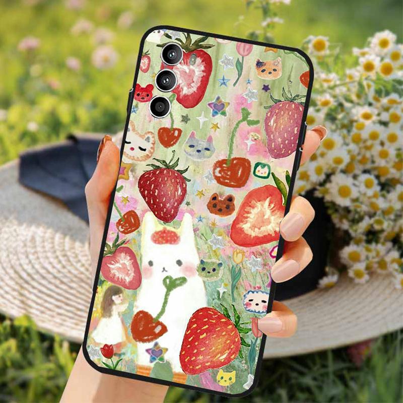 Fun Cat Phone Case For Moto G85 G55 G05 G14 G75 G31 G50 G52 G60 G13 G32 G84 G54 G53 G72 G24 Power