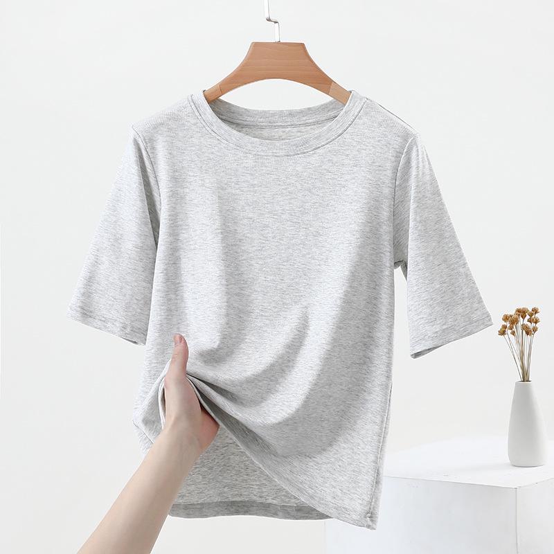 Women's Slimming 5-Sleeve Round Neck T-Shirt - 2024 Spring/Summer Fashion