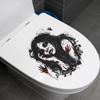 Fun-m186 Halloween Horror Woman Blood Handprint Bathroom Bathroom Atmosphere Decorative Toilet Sticker