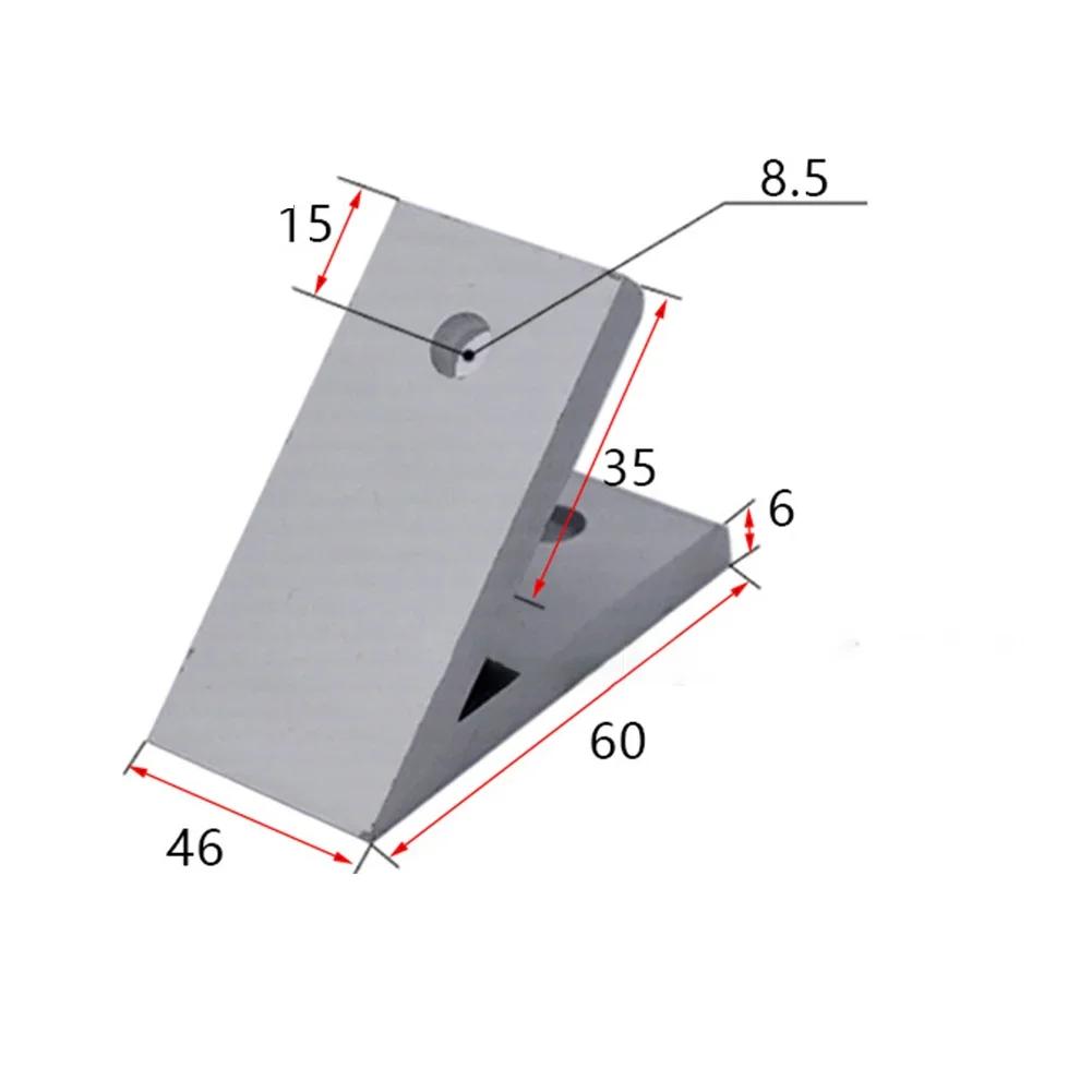 Aluminum Profile Joint 45 Degree Angle Bracket Used With T-bolts Aluminum Alloy Easy To Install Long-lasting Performance