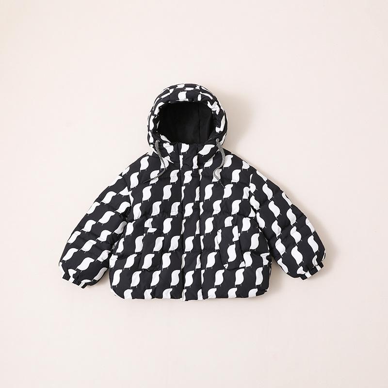 

Girls Hooded Down Jacket: Mid-Length, Thick Winter Coat for Kids 130
