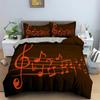 3D Print Musical Symbols Bedding Set,Duvet Cover Comforter Bed Set Quilt Cover Pillowcase,King Queen Twin Size Boys Girls Adults
