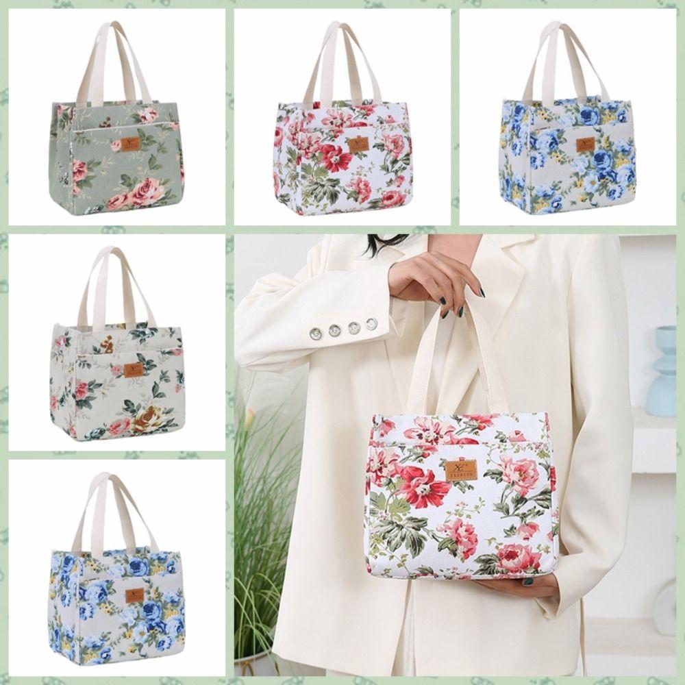 

Foil Lining Thermal Picnic Bag Insulated Handbag Multifunctional Tote Bag Outddor