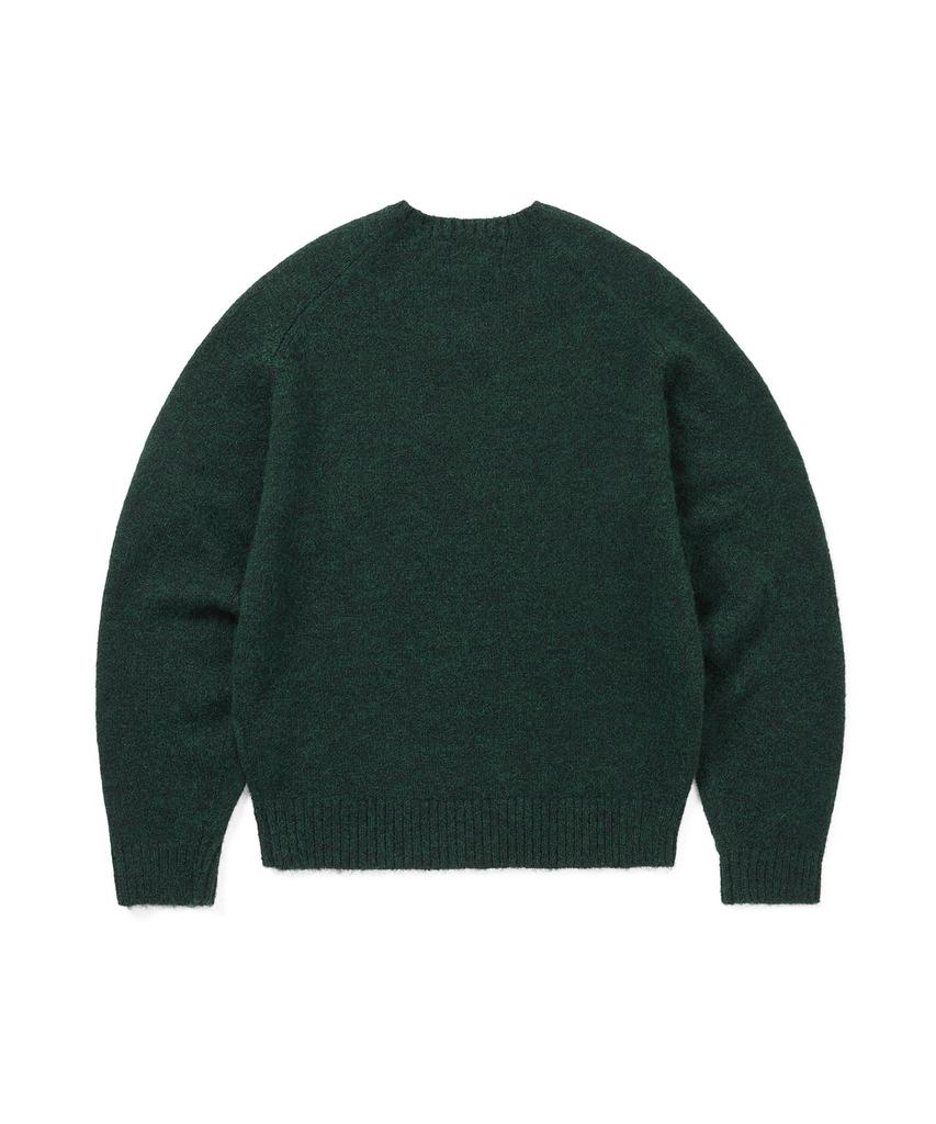THISISNEVERTHAT Brushed V Neck Knit Sweater Green