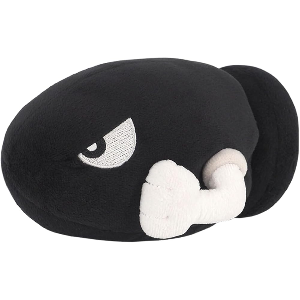 Sanei Boeki Super Mario All Star Collection Killer Plush Toy 13cm x 14.5cm x 9cm