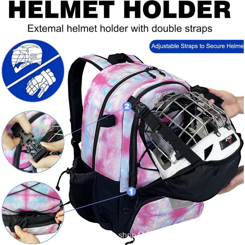 Large Hockey Backpack With Dual Stick