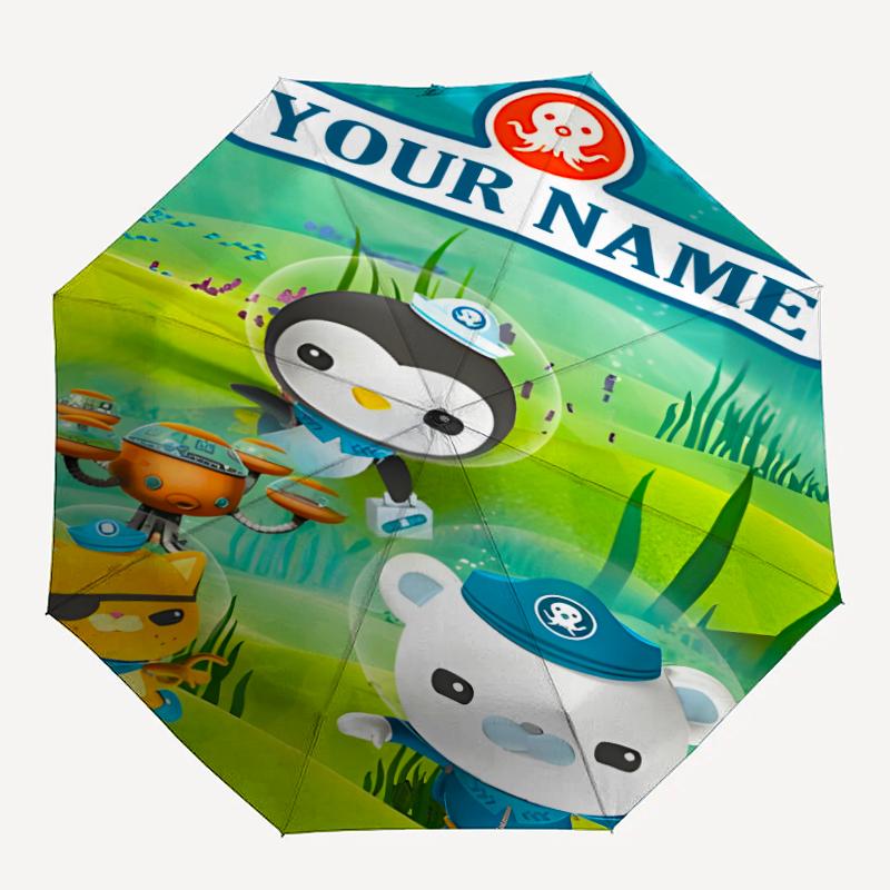 Personalized Name O-OCTONAUTS Print Umbrella - Automatic Open/Close, Eight-Rib Durable Frame, Automatic Folding Umbrella
