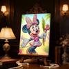 Disney Pearl Painting Minnie Easter Palm Cross Creative Art 5D Pearl Embroidery Cross Stitch Kit Handmade DIY Home and Room Decor Gift