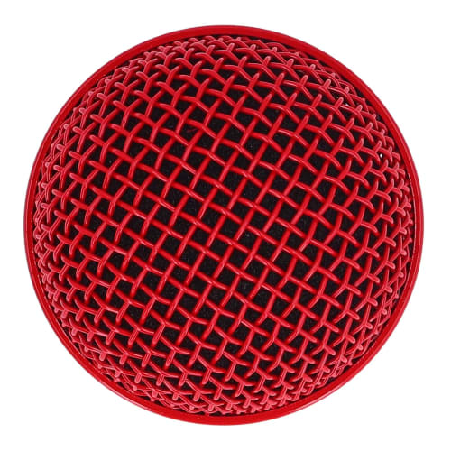 Replacement Microphone Grille, Rust-Resistant Mesh Microphone Grill Head with Stainless Steel Noise Reduction and Compact Built-in Foam Windscreen for