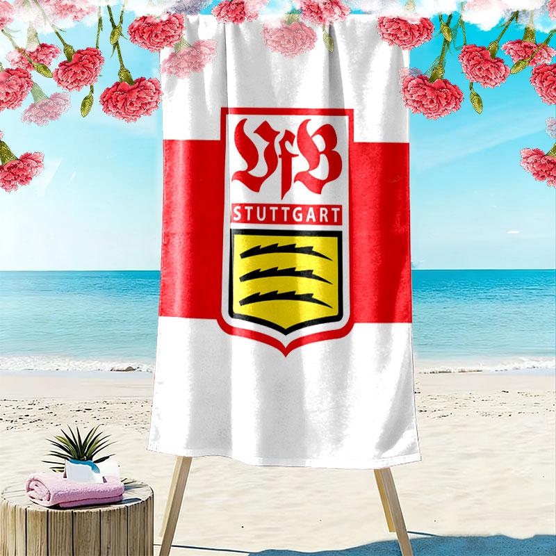 Stuttgart Roots Print Beach Towel, Large Soft Quick Dry Towel for Beach Camping Swimming