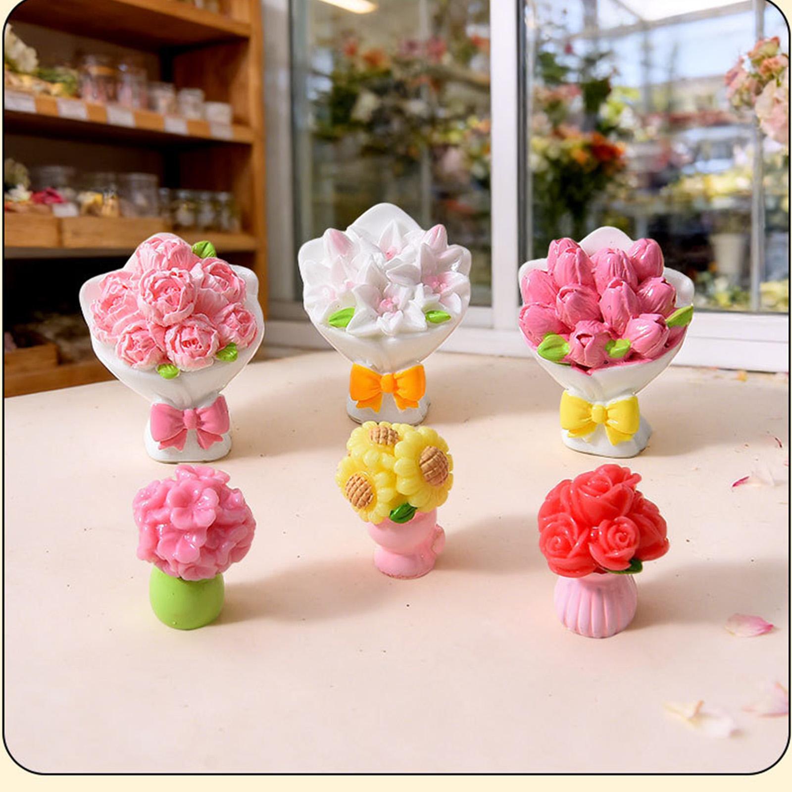 

DIY Flower Bouquet Creative Ornaments, Jewelry Gifts, Table And Vehicle Decoration Small Gifts one size білий