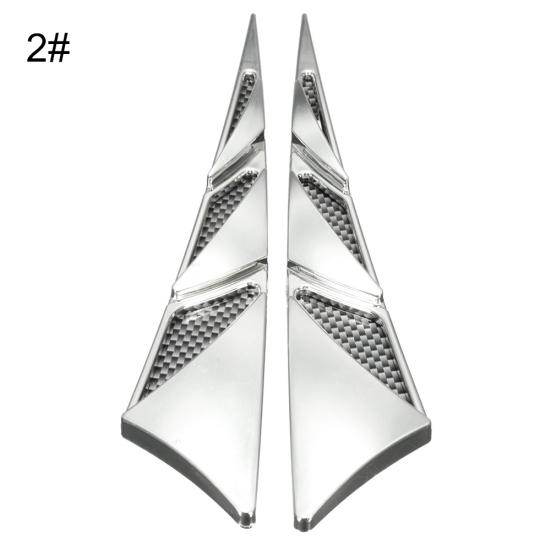 1 Par Bil Kjøretøy Panser Simulering Side Luftinntak Utløpsdeksel Klistremerke Dekorasjon