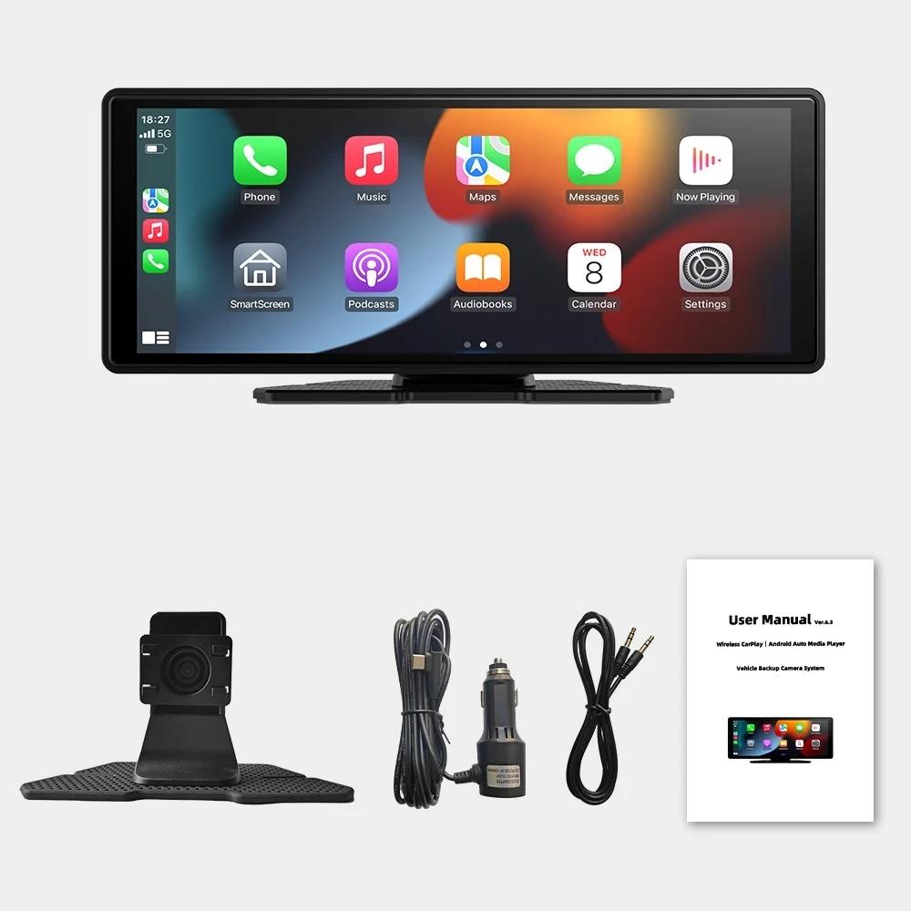 Bezdrátové autorádio Carplay Univerzální 10,26palcový dotykový displej Multimediální Přehrávač videa Android Auto Mirror Link Displej Navigace