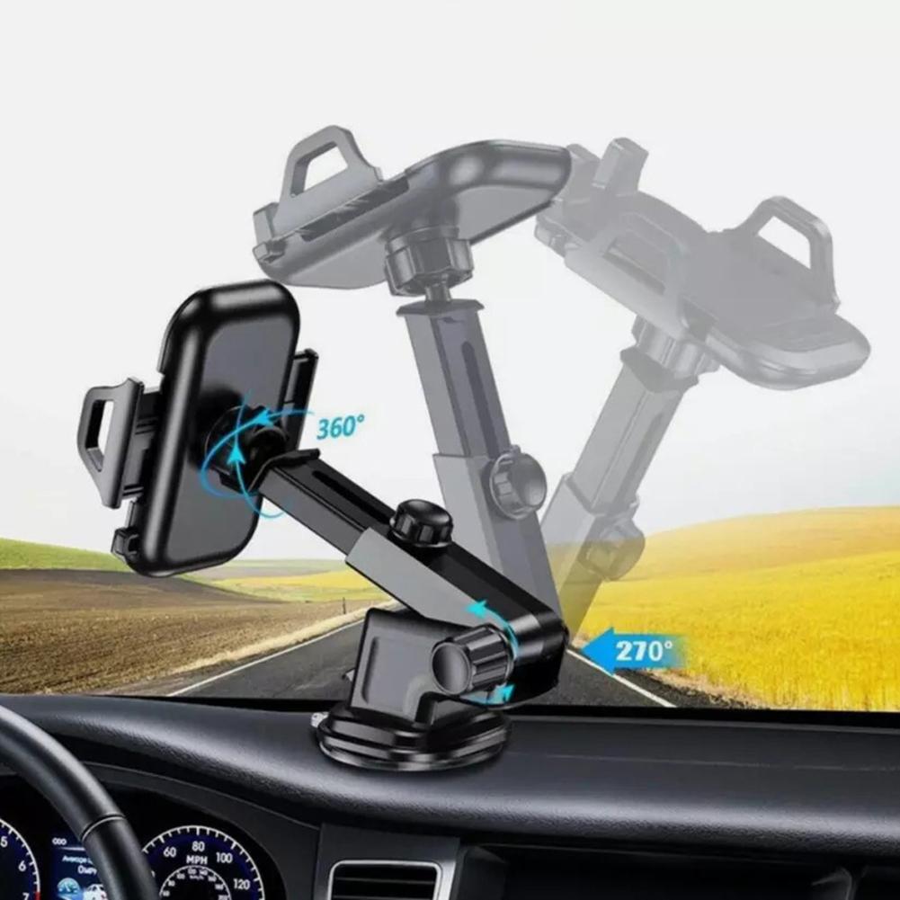 Car Dashboard Phone Mount Universal Sucker 360° Car Windshield Phone Holder Car Navigation Bracket for 3.5-6 Inch Phones