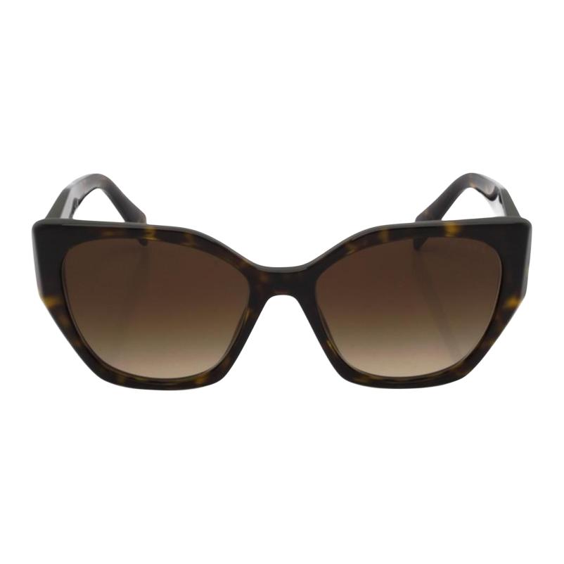 Prada Logo Acetate Butterfly Sunglasses Unisex Sunglasses Brown SPR19Z2AU-6S1-55-17