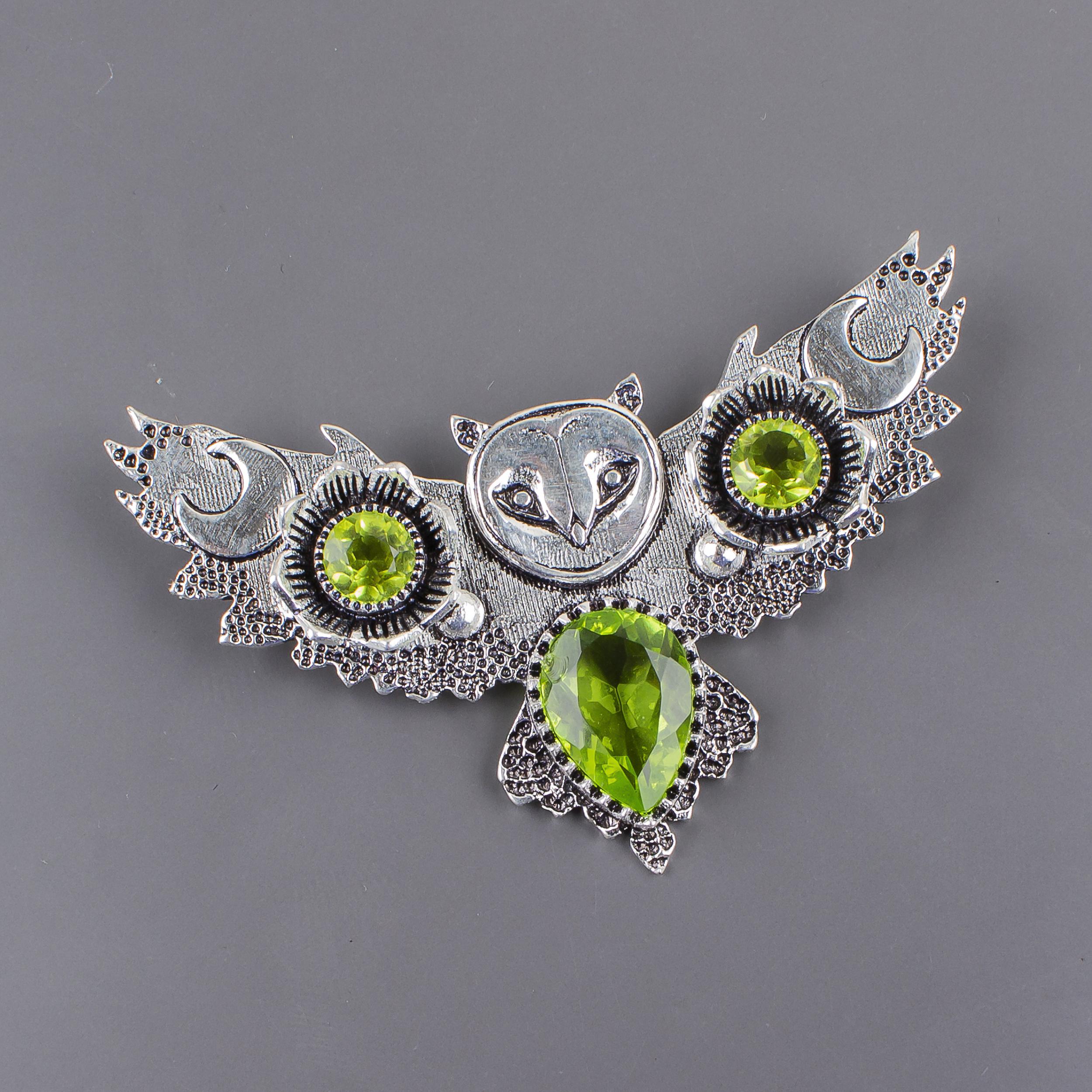 

Peridot Gemstone Silver Pendant, 925 Sterling Silver Green Peridot Necklace, Oxidized Jewelry, Women Necklace, Statement Jewelry JCP-8-4