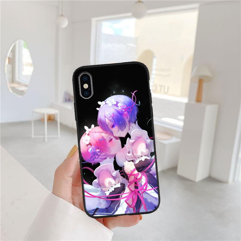 CJ48 Emilia Re Zero Ram Rem Phone Case for Samsung Galaxy S20 S21 S22 Ultra FE + Plus A21S A22 A24 A25 A26 A30 A30S A31