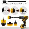 22Pcs Electric Drill Brush Kit Power Scrubber for Carpet Tub Furniture Shower Tile Tires - Multi-Surface Cleaning Tool