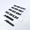 3D Glossy Black Letter Emblem For BMW 5 Series 520i 523i 525i 528i 530i 535i 540i E60 E61 F10 F11 G30 Car Trunk Logo Sticker