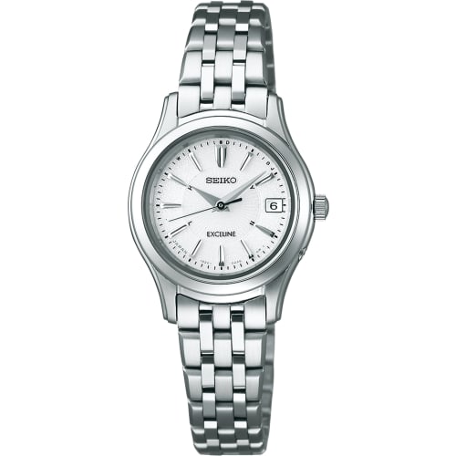 Seiko Watch EXCELINE Women's Watch, Solar-Powered, Radio-Controlled, Water Resistant (10 ATM), Sapphire Crystal with Super Clear Coating, SWCW023