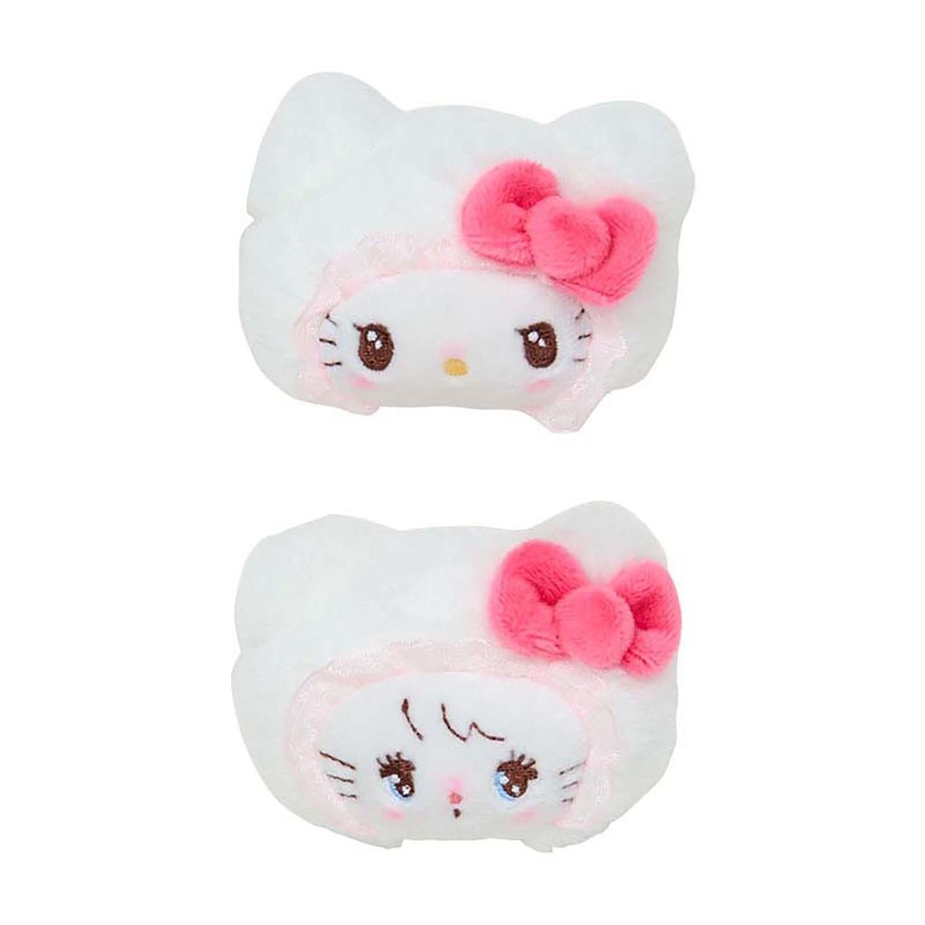 Sanrio Mikko Illustrations Hair Clip Hello and Ages 3 and 220019 Set, Kitty, Right-Facing Left-Facing, Up,