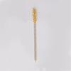 Elegant Women's Brooch with Long Thread Lapel Pin Stylish Wheat Ear Jewelry Flowing Fringe Sparkling Crystal Lapel Pins