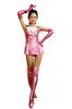Omoshiro Club Glossy Metallic Ultra Mini Sailor Uniform & Sailor Costume Cosplay Pink (AH07) Women's Size S
